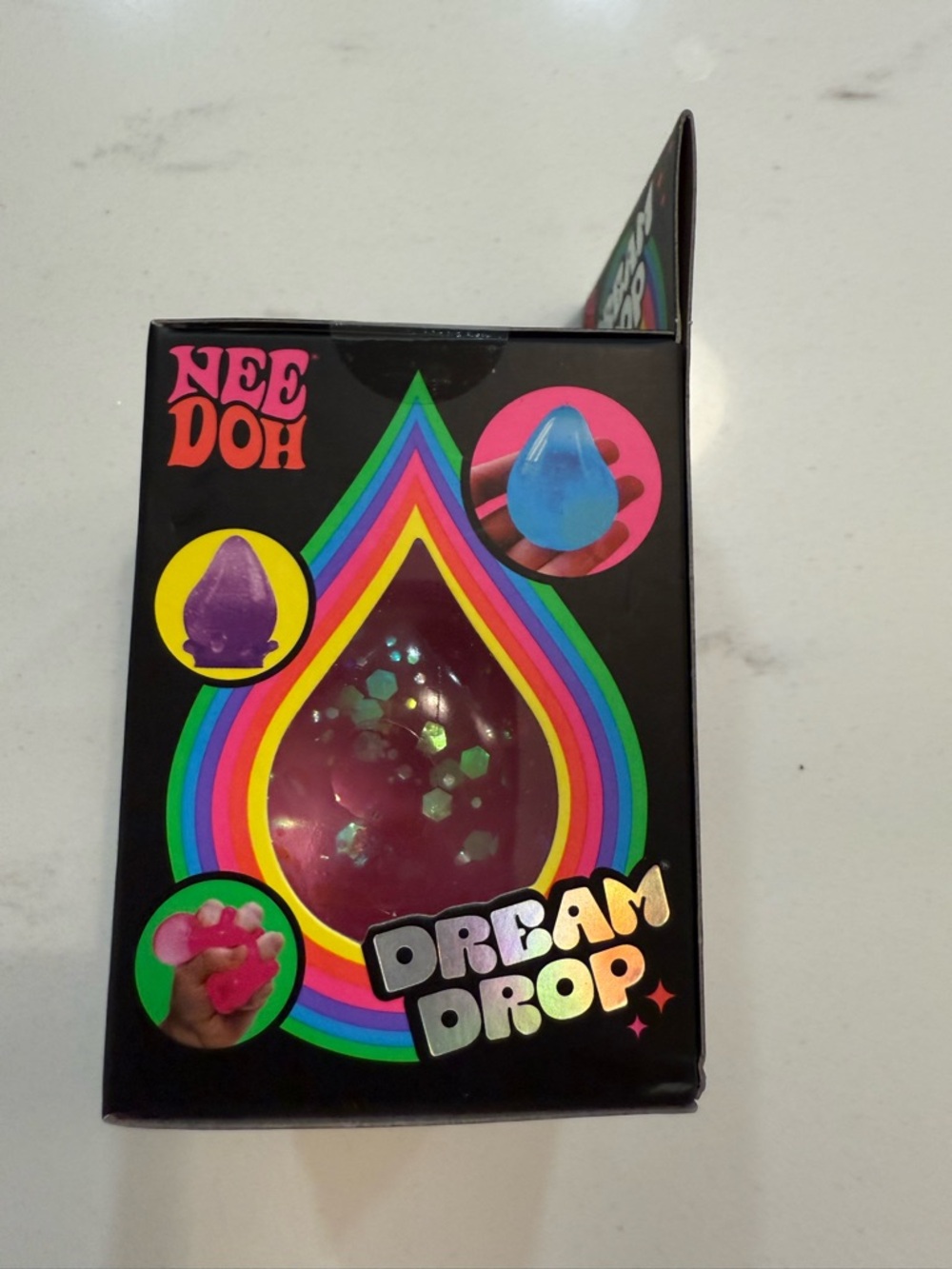Needoh Dream Drop Sensory Squeeze Toy - Bright Pink - Picture 3 of 7